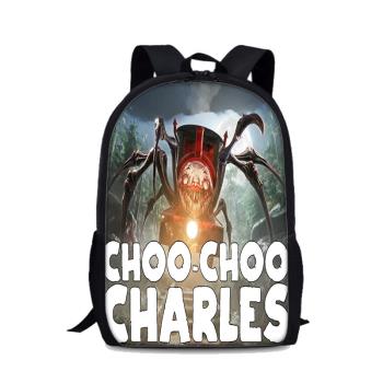 Choo-Choo Charles書包地獄查爾斯小火車中小學生44厘米雙肩背包