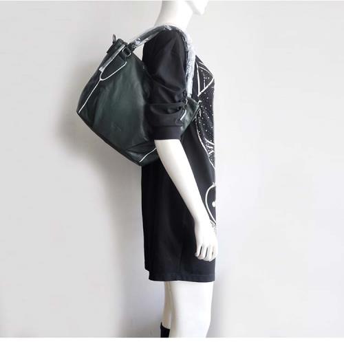 德國Liebeskind小眾鑲白條頭層牛皮手提單肩包斜挎女包軟包大容量