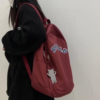 LIKEJON書包女大學生設計感復古日系初中高中韓版大容量雙肩揹包