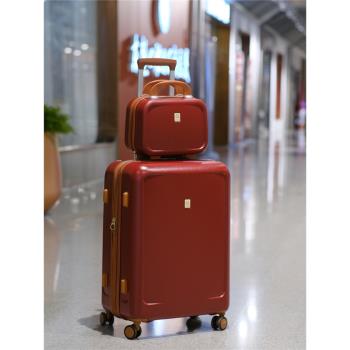 出口日本行李箱20寸登機箱結婚陪嫁拉桿箱24寸紅色旅行箱26寸託運
