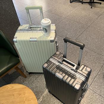 日本多功能20寸登機箱男女鋁框