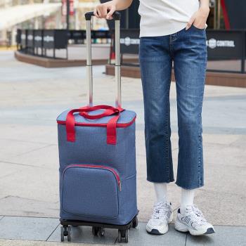 拉桿包萬向輪買菜購物旅行包大容量女學生待產包收納袋出差行李包