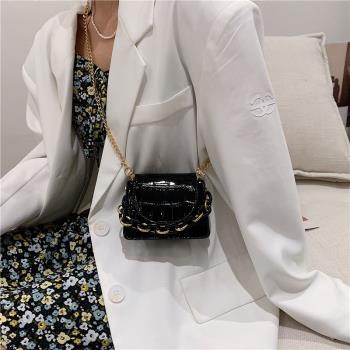 夏季迷你女包新款2022爆款時尚鏈條手提單肩包洋氣斜挎百搭小方包