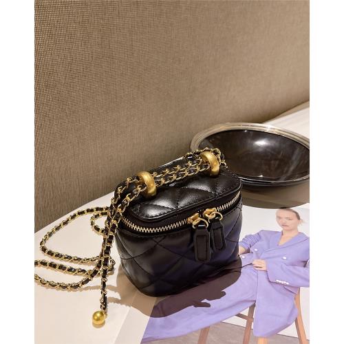 小眾盒子包包女2025新款小香風菱格鏈條包高級感口紅包單肩斜挎包