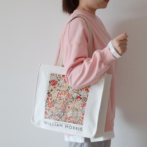 大容量帆布包女學生上課單肩手提袋2025新款春夏旅行通勤帆布袋子