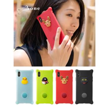 Bone可愛公仔iPhonexsmax泡泡手機殼適用於卡通蘋果xs防摔全包軟矽膠手機套創意高階感xr超薄ins潮男女保護套