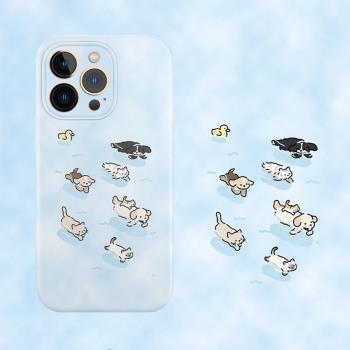 游泳貓咪手機殼適用iPhone14promax蘋果13夏日12菲林11小狗16硬15華為mate60榮耀P70小米vivox90一加opporeno