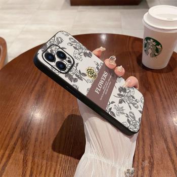 iphone15手機殼新款蘋果14ProMax高階感小香風13pro輕奢素皮質12pm鏡頭全包11防摔套xsmax耐臟女神款適用高檔