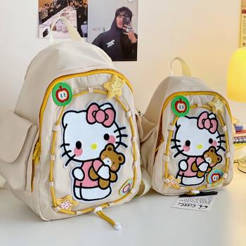 幼兒園學生書包可愛貓咪兒童雙肩包超火女童寶寶旅行親子輕便背包