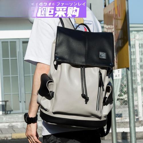 日本SF2022新款雙肩包男士防水旅行背包男商務通勤電腦包韓版大學