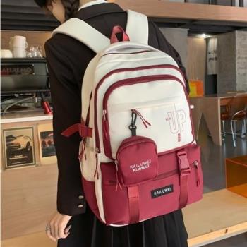 日系工裝復古高中學生初中生書包女韓版雙肩包男大容量旅行背包潮