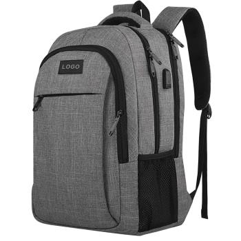 小米電腦背包大容量多功能usb雙肩包商務筆記本旅行電腦包男