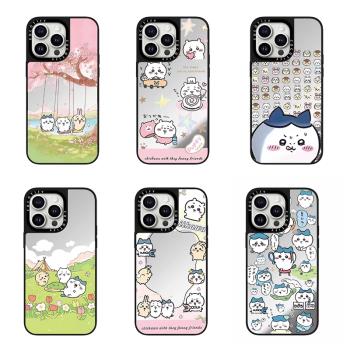 CASETi鏡面chiikawa吉伊卡哇小八烏薩奇15Pro適用iPhone14ProMax蘋果13Pro網紅明星可愛磁吸殼防摔保護套