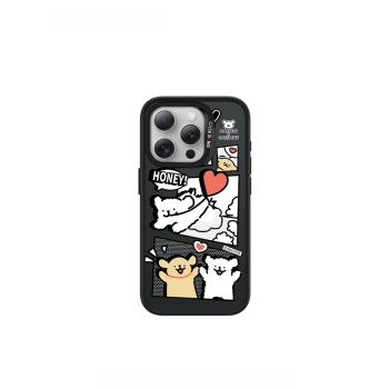 CASEBANGx線條小狗maltese聯名漫畫印象出奇手機殼磁吸背蓋適用于iPhone15/14/13/Plus/Pro/Max