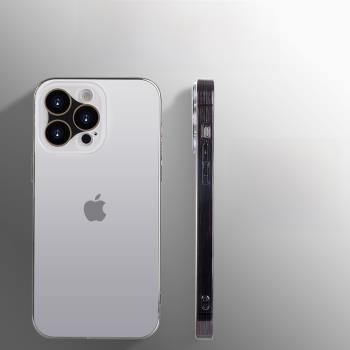 適用于蘋果15Promax手機殼iPhone14磨砂電鍍鈦金殼13Pro新款全包鏡頭plus保護套12高級感 IP15網紅男女款Pro