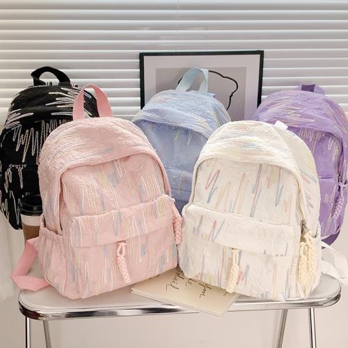 高顏值可愛少女書包女高中大學生簡約輕便雙肩包日系ins軟妹背包