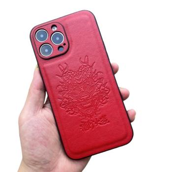 新款龍年生肖原創適用於蘋果iPhone15pro MAX保護套全包Magsafe帶磁吸手機殼14Plus華為HUAWEI保時捷mate60RS