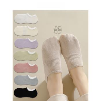 夏季襪子女2024新款爆款防臭薄款純棉船襪防滑不掉跟淺口隱形短襪
