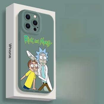 蘋果和莫蒂個性矽膠保護套手機殼