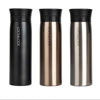 樂扣樂扣保溫杯304不銹鋼男女保溫保暖水杯子時尚400ml LHC4119