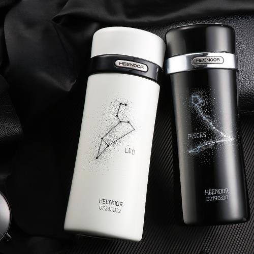 希諾保溫杯十二星座真空不銹鋼杯子禮品男士女士時尚創意便攜水杯