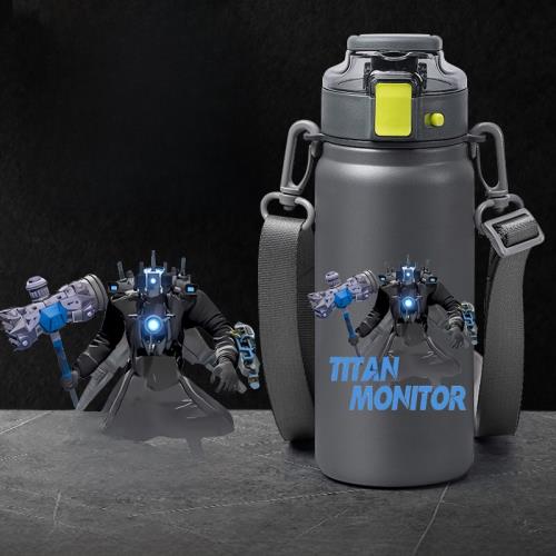 馬桶人和監控人316不銹鋼保溫杯子學生水壺泰坦音響人電視人水杯