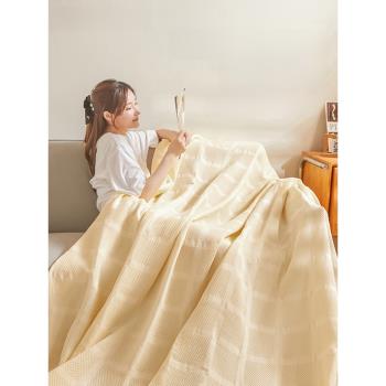 高端A類新疆長絨棉毛巾被蓋毯純棉紗布全棉沙發空調毯子單人午睡