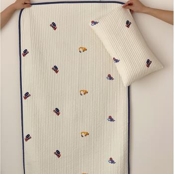 A類80支純棉絎縫加厚幼兒園床蓋