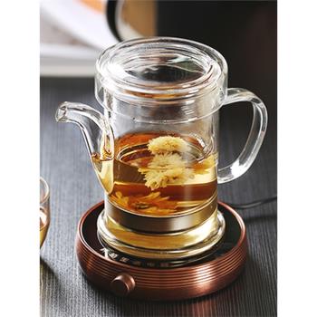 紅茶泡玻璃茶壺耐高溫加厚透明泡茶器中式家用精致小清新功夫茶具