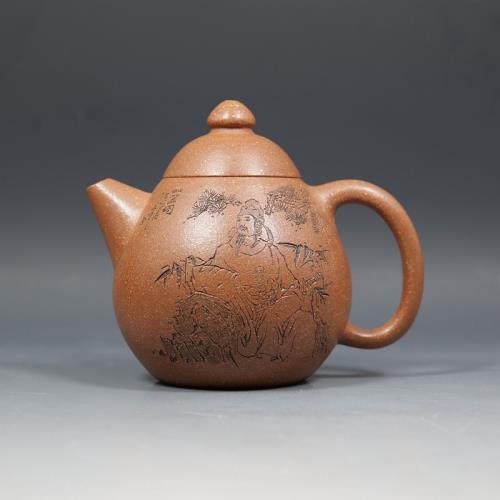 汲氏陶藝汲老推薦 汲小寧全手工原礦降坡泥260cc龍蛋壺宜興紫砂壺