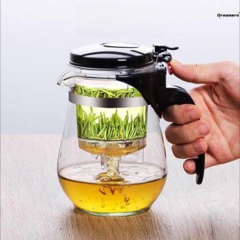 。泡茶壺一鍵過濾茶葉茶水分離按壓式五件套綠紅茶小青柑專用沏茶