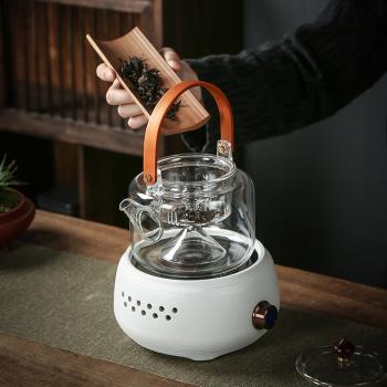 日本家用中式煮茶器壺套裝全自動黑晶爐大號耐高溫加厚過濾玻