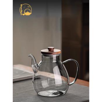 ESSONIO加厚耐高溫玻璃茶壺大容積專用懶人大號沖茶帶過濾泡茶器