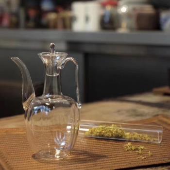 中式透明執壺耐熱玻璃茶壺鬥茶湯瓶茶百戲溫酒壺可直接明火加熱