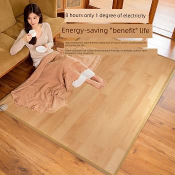 問暖石墨烯地暖墊韓國碳晶地熱墊臥室可移動發熱地墊客廳電熱地毯