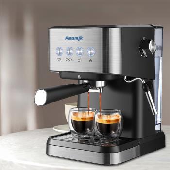 110v伏跨境咖啡機意式半自動濃縮高壓萃取打奶泡咖啡機臺灣加拿大