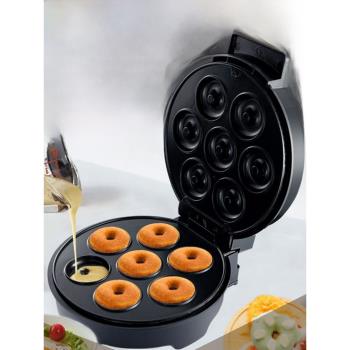 110v甜甜圈機電餅鐺厚壓早餐三明治機面包華夫餅機waffle maker