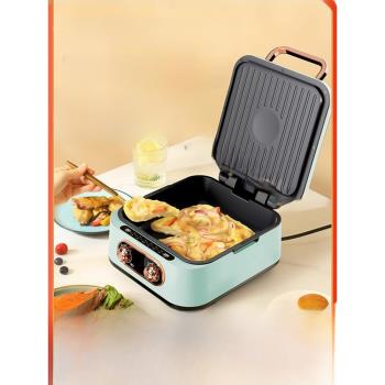 出口電餅鐺110v料理鍋家用多功能雙面加熱煎餅鍋薄餅機蒸鍋小家電