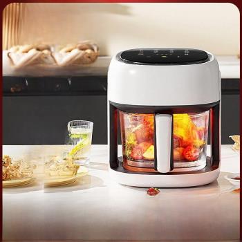 110v空氣炸鍋烤箱一體多功能家用智能全自動可視玻璃電炸鍋電烤箱
