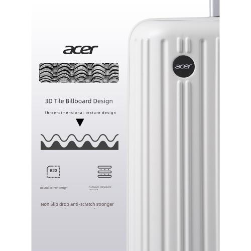Acer防摔大容量靜音萬向輪行李箱