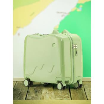 可愛兒童行李箱可坐騎男女孩輕便拉桿箱20寸小型18登機密碼旅行箱