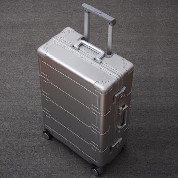 德國全鋁鎂合金28寸鋁框行李箱2024新款行李箱加厚耐磨20寸登機箱