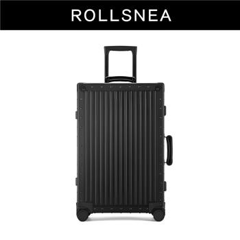 ROLLSNEA新款全鋁鎂合金拉桿箱萬向輪旅行箱大容量行李箱男女24寸