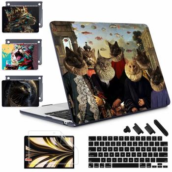 The Crown Cat Hard print case for MacBook Air Pro 13 14 16 M