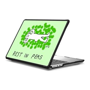 綠色豆子 Casetify 電腦保護殼保護套防摔蘋果適用 MacBook Pro/Air/13/13.6/14/15/16