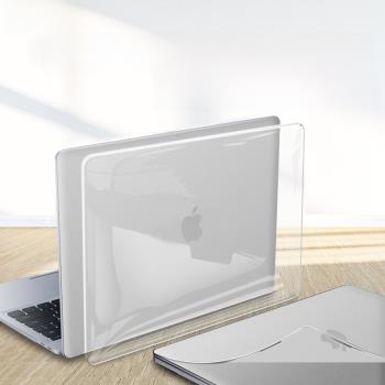 macbookpro保護殼13.3寸2022新款蘋果筆記本保護套Pro16.2水晶硬殼M1透明mac外殼Pro全包14防摔15.4mbp電腦殼