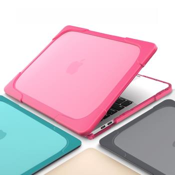 【M3新款】2024蘋果筆記本電腦殼MacBook Air保護套Pro16寸case氣囊防摔15.3超薄磨砂M3矽膠軟邊12全包帶支架