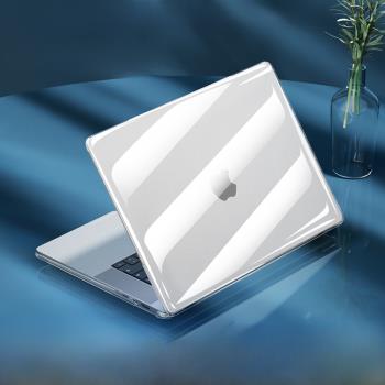 適用15.3寸蘋果MacBook Air/Pro M2晶片透明保護殼A2941防刮電腦套A2338防摔A2681輕薄機身13.6筆記本保護殼
