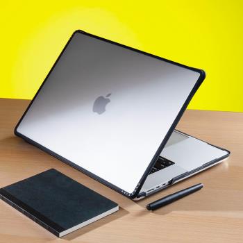 CASETiFY簡約透明適用蘋果MacBook Pro13/14/15/16寸強韌防摔電腦筆記本保護殼2021-2024款M套Air時尚潮牌M1