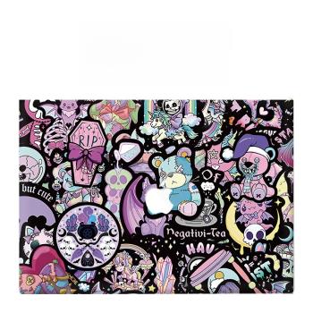 適用新款Macbook保護殼m1蘋果筆記本電腦套2023款air13磨砂m2pro13/14//15/16防摔2338原創2442韓系甜酷哥特